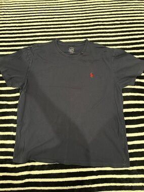 Polo by Ralph Lauren Navy Short Sleeve Crew Tee with Red Pony